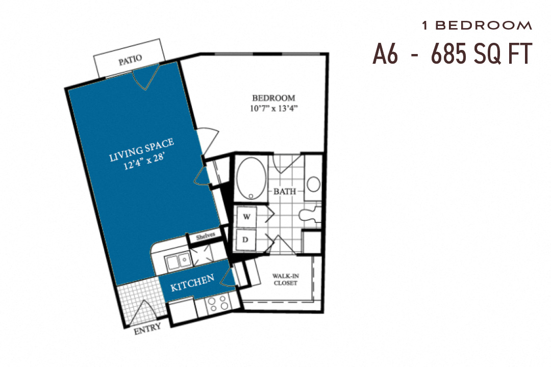 Commons Park West One Bedroom A6